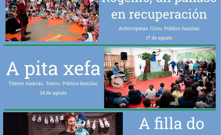 ‘Cultura no Regueiro’ promete tres domingos de espectáculo en esta plaza de A Illa