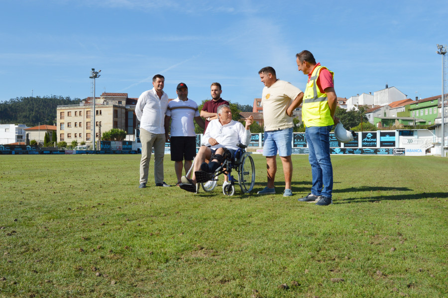 El Concello de Sanxenxo inicia en el campo de San Pedro la renovación de la iluminación
