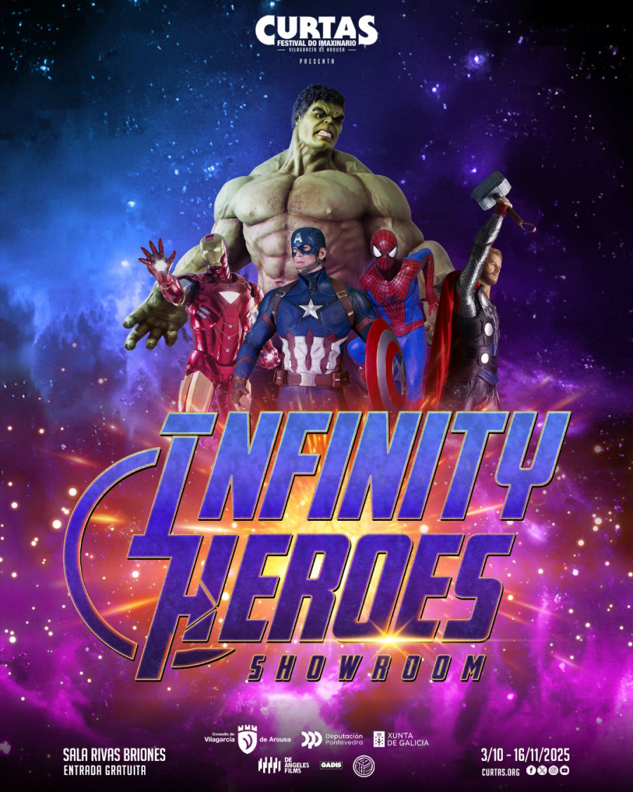 El Curtas trae a Vilagarcía figuras a tamaño real de los héroes del universo Marvel