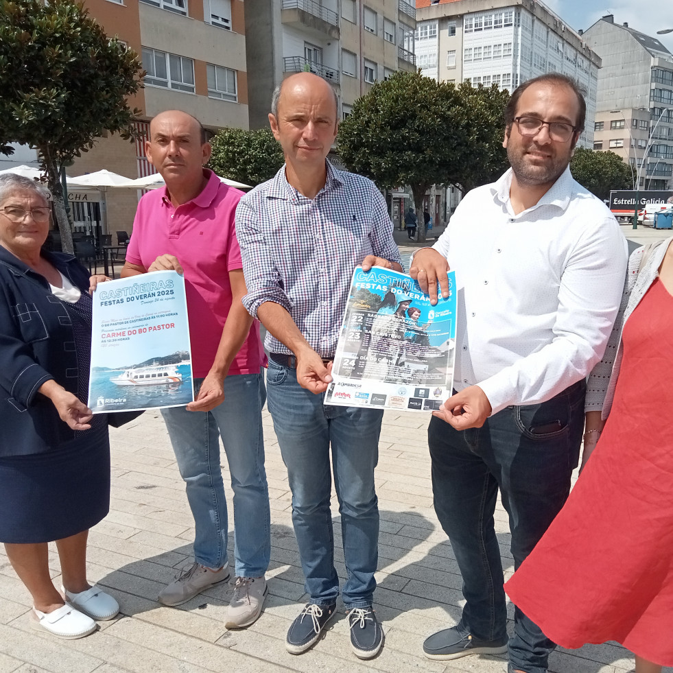 Castiñeiras celebra de mañana al domingo sus fiestas de verano que incluirán procesión marítima del Carmen con catamarán