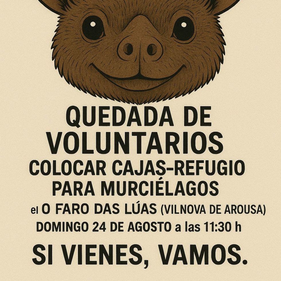 La Asociación Ideas de Bombero instalará nidos para murciélagos en O Faro das Lúas con el fin de preservar la especie
