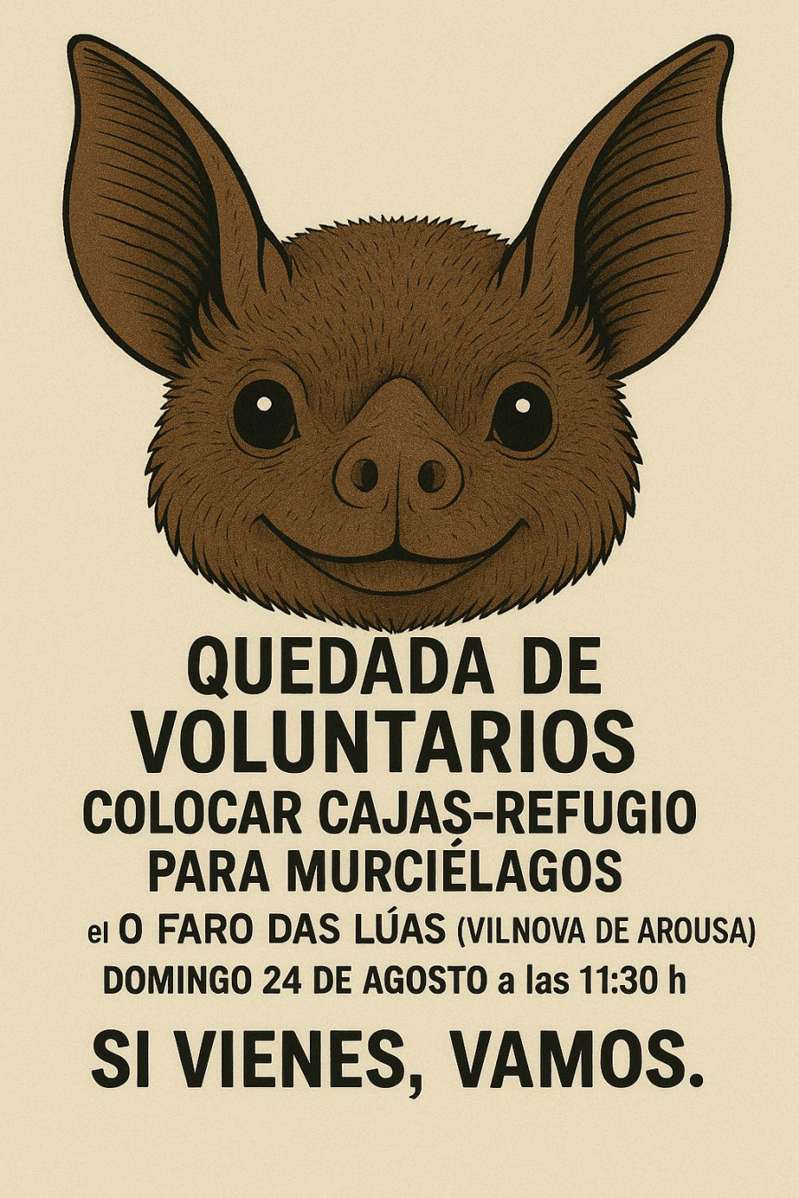 La Asociación Ideas de Bombero instalará nidos para murciélagos en O Faro das Lúas con el fin de preservar la especie