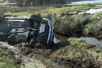 Accidente sin heridos os pasales meaño