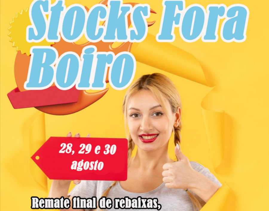 Boiro acoge desde hoy hasta pasado mañana una edición exprés de “Stocks Fora” con las últimas rebajas del verano