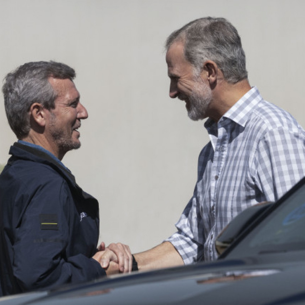 Los reyes llegan a Verín para conocer los daños causados por los incendios