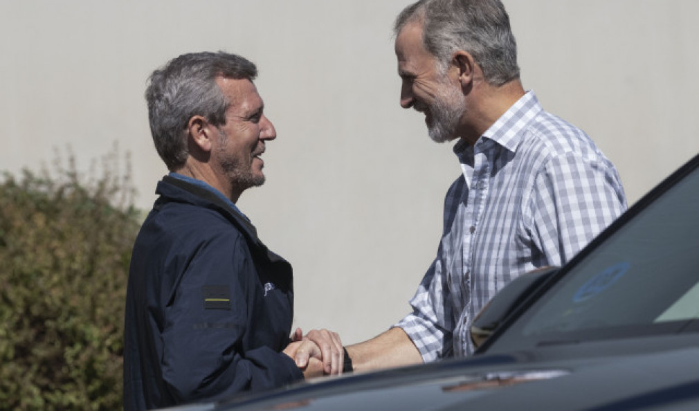 Los reyes llegan a Verín para conocer los daños causados por los incendios