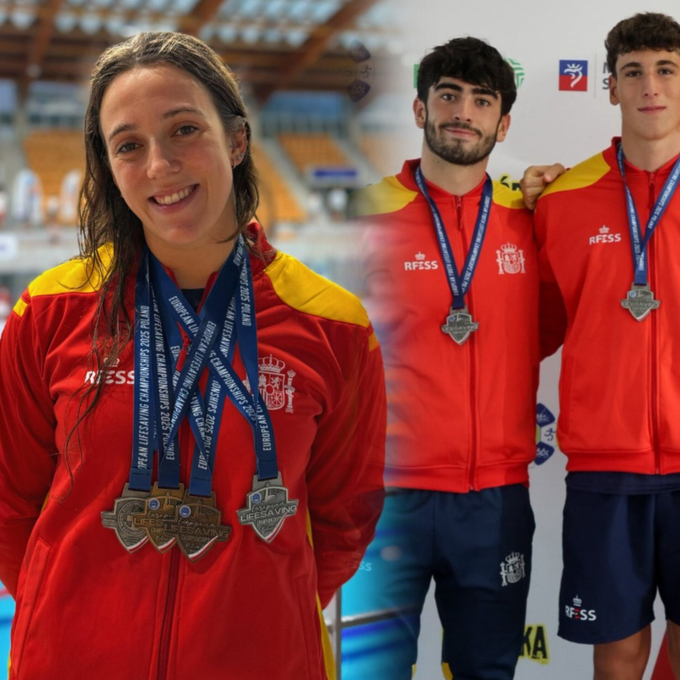 Antía García y Yago Vicente se proclaman campeones de Europa de Salvamento