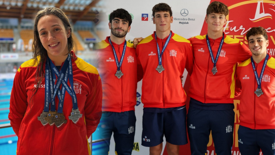 Antía García y Yago Vicente se proclaman campeones de Europa de Salvamento