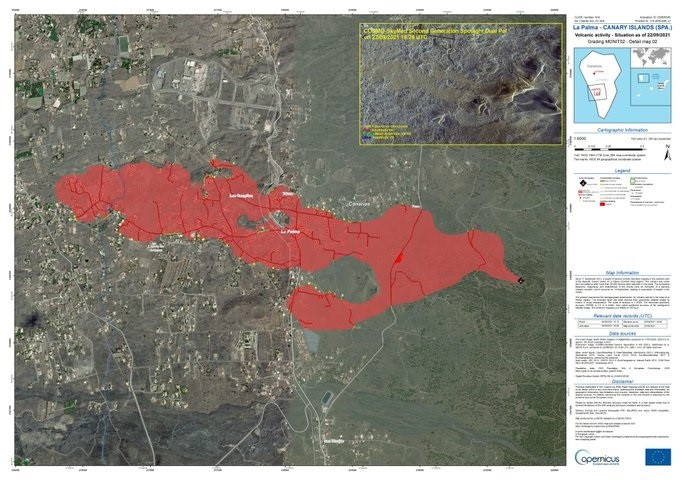 EuropaPress 3955352 zona afectada erupcion volcan palma vista programa europeo copernicus 11063295